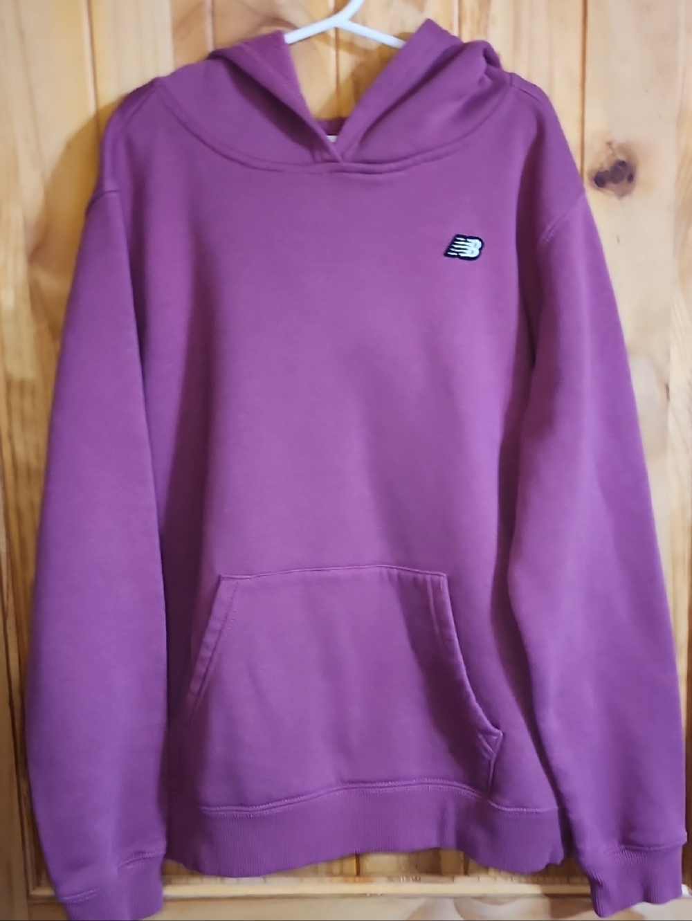 New Balance Mauve Pullover Hoodie with Small Logo